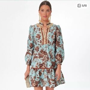 Tuckernuck Robin's Egg Blue Victorian Drop Waist Palmerston Dress Size XS--NWT!